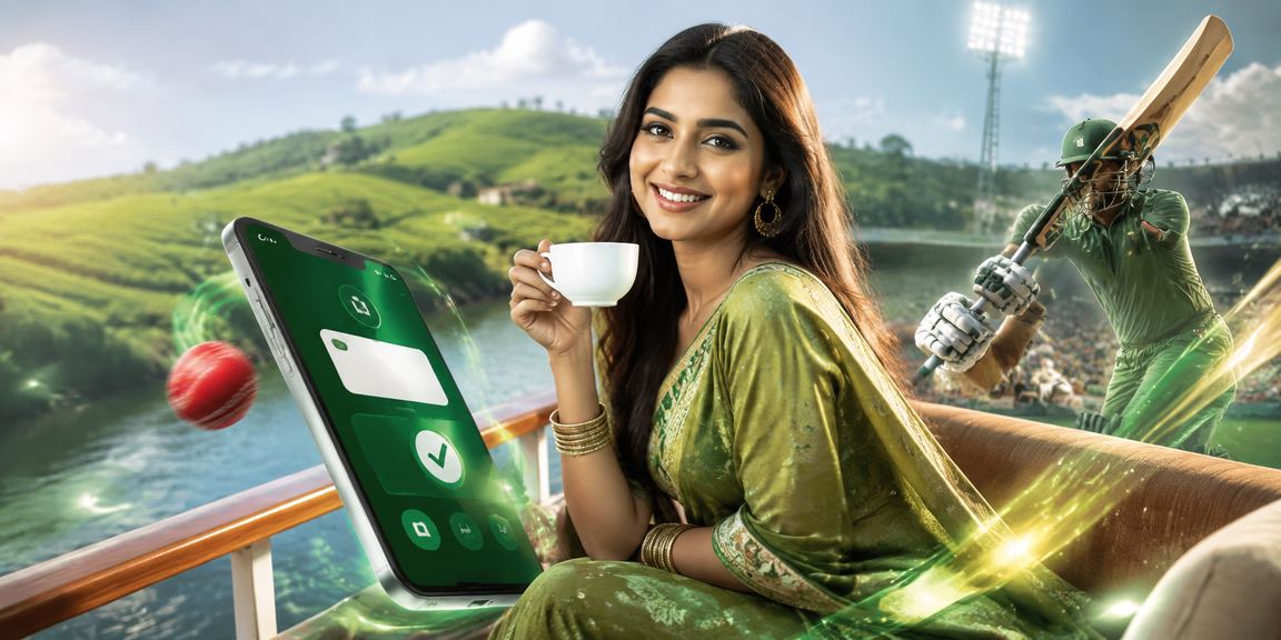 সিলেটের চা বাগান এলাকায় ক্রিকেট বেটিং উপভোগ করছেন খেলোয়াড়